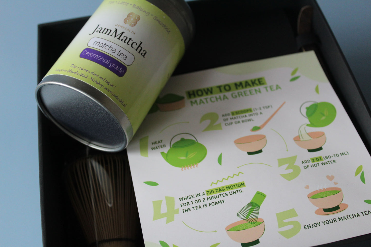 Matcha Set 5 Delig - Complete Cadeauset