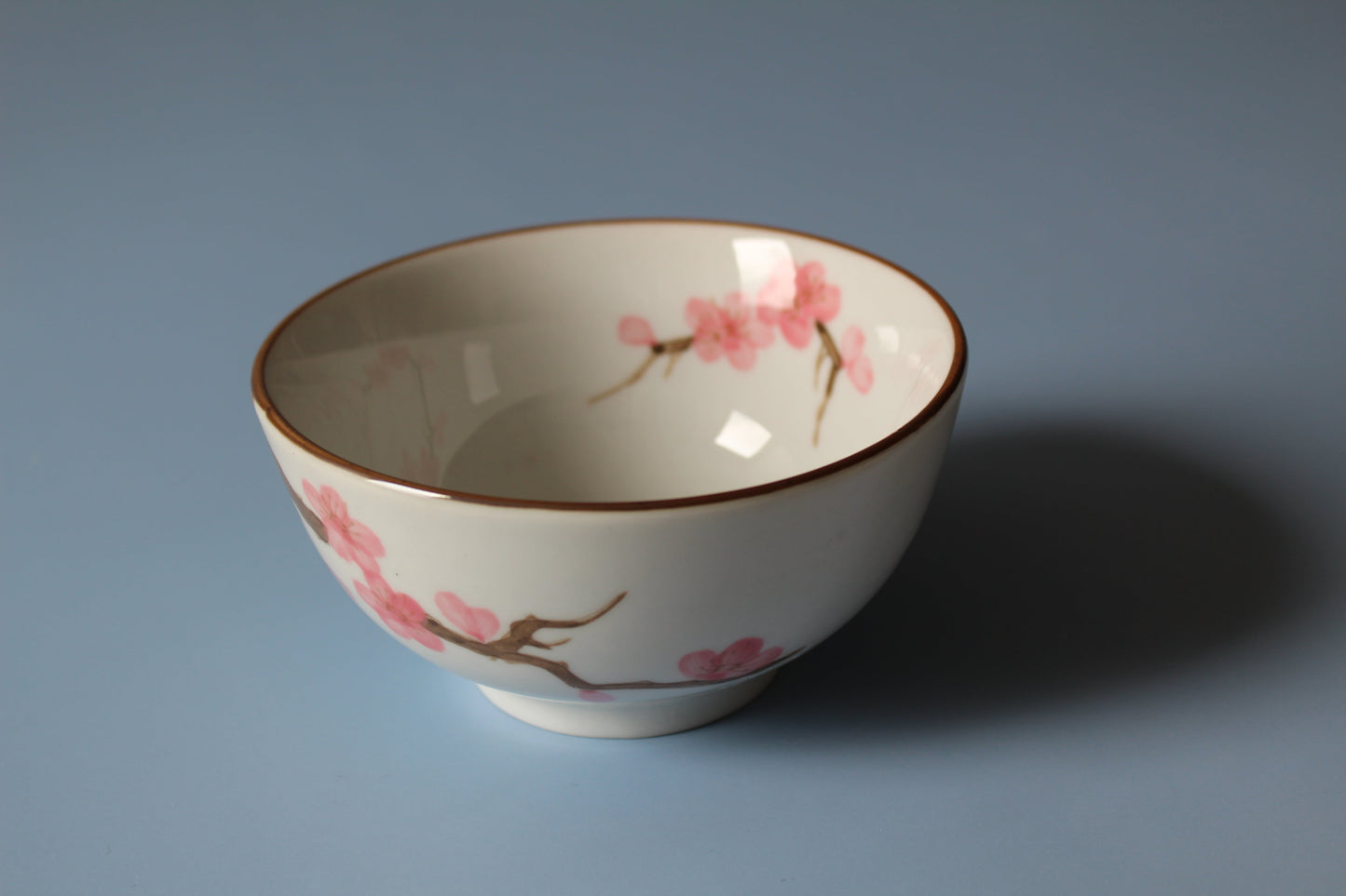Japanse Matcha Kom - Roze bloemen - Chawan