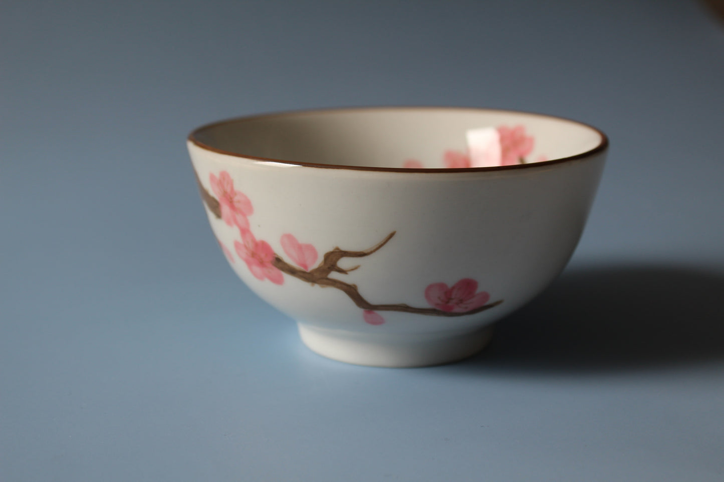 Japanse Matcha Kom - Roze bloemen - Chawan