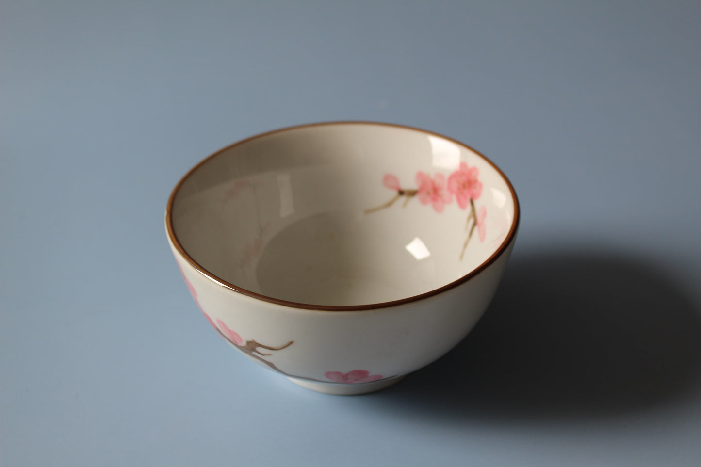 Japanse Matcha Kom - Roze bloemen - Chawan