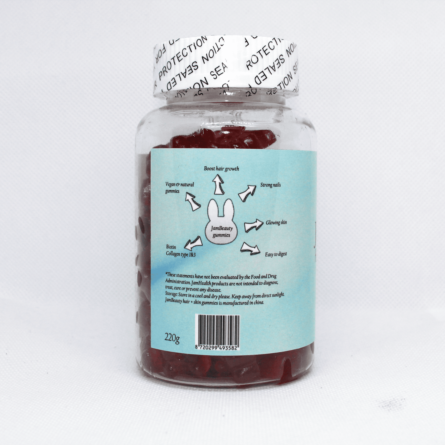 JamBeauty haarvitamines -  natuurlijke supplement voor haar, huid & nagel - 60 hair gummies - Jam Health