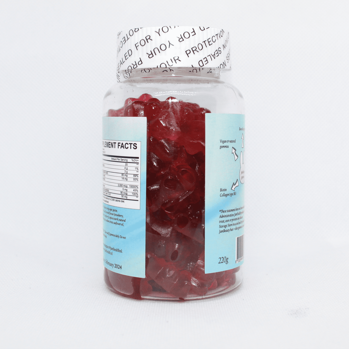 JamBeauty haarvitamines -  natuurlijke supplement voor haar, huid & nagel - 60 hair gummies - Jam Health