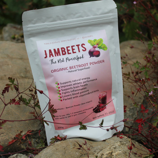 JamBeets - Rode bieten poeder - beetroot powder 200 gram - Jam Health
