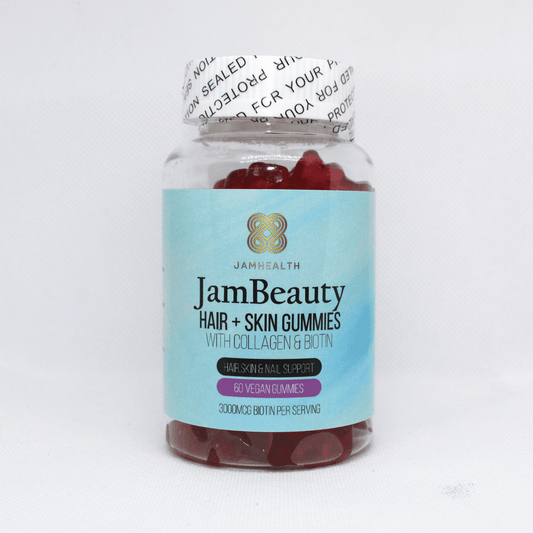 JamBeauty haarvitamines -  natuurlijke supplement voor haar, huid & nagel - 60 hair gummies - Jam Health